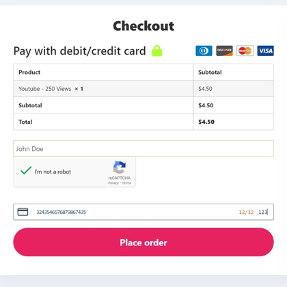 Buy Views on YouTube PayPal