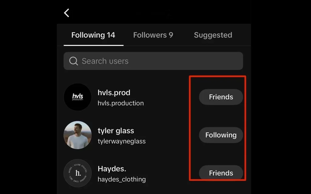 How To Unfollow On TikTok Step Three
