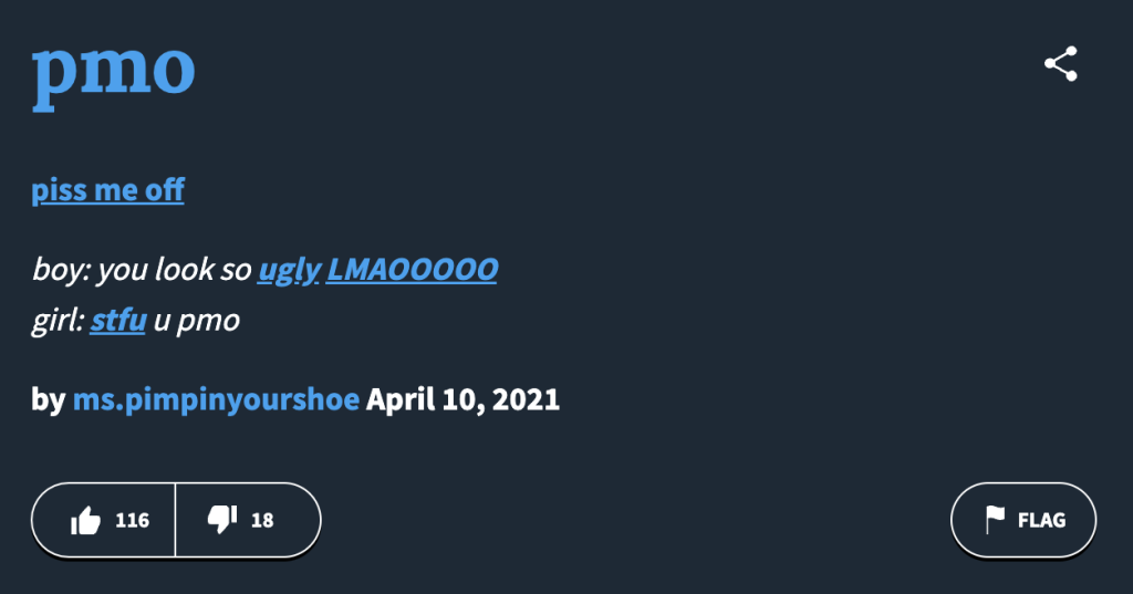 pmo meaning piss me off tiktok