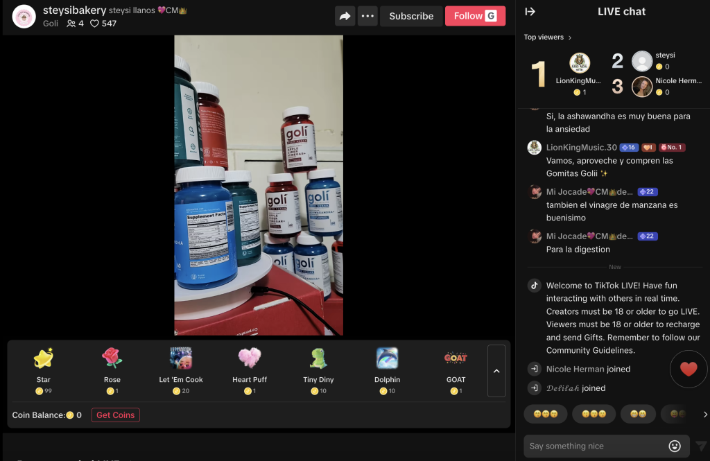 tiktok live shopping