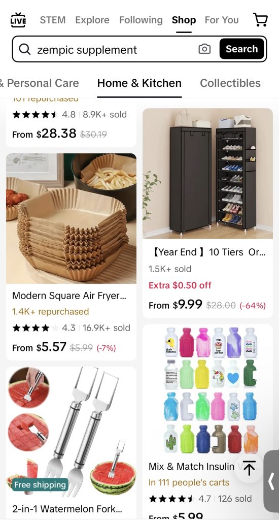 tiktok shop cheap pricing